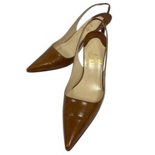 Christian Louboutin Pumps Heel Leather Brown EU35/US5 117666c