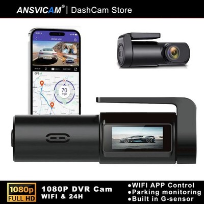 1080P Dash Cam Front Car DVR WiFi Smart Dashboard Camera G-Sensor Loop Recording