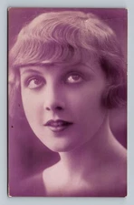 Italy- People Woman's Portrait Standard Postal Old Card View Vintage Postcard