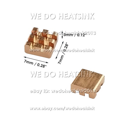 5/10pcs DIY Useful 100% Pure Copper Heatsink Without or With Thermal Tape - Afbeelding 26 van 180