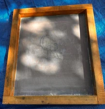 Vintage Silk Screen Printing Frame. Wood, , 21.75" X 18.75" Outside Measurement