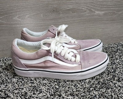 Vans Old Skool Canvas Platform Suede Sea Fog Purple White Sneakr Men 7 Women 8.5