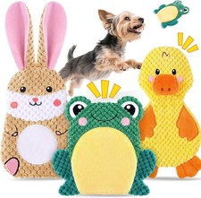 Dog Toys to Keep Them Busy, 3 Pack No Stuffing Interactive Dog Toys with