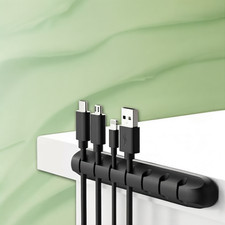 Silicone Cable Clips Desk Cord Organizer Holder USB Charger Wire Management