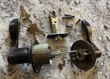 Schlage Aged Bronze Door Lever Set Includes Keys