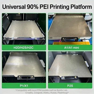 Metal Plate Extraction Handles for H2D/H2S/H2C/P1/P2S 3D Printing Platform