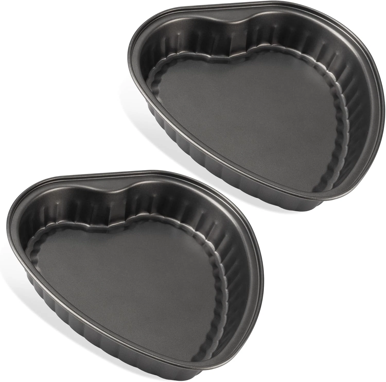 Heart Shaped Cake Pans, Large Heart Cake Pan, Nonstick Baking Molds, 9.5 Inch Ca