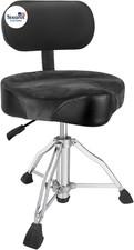 Saddle Drum Throne with Backrest,Hydraulic Drum Throne, Heavy Duty Drum Seat, He