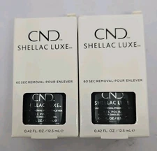 2 Pack - CND Shellac Luxe 60 Second Removal GEL POLISH - Color #296 Silhouette 