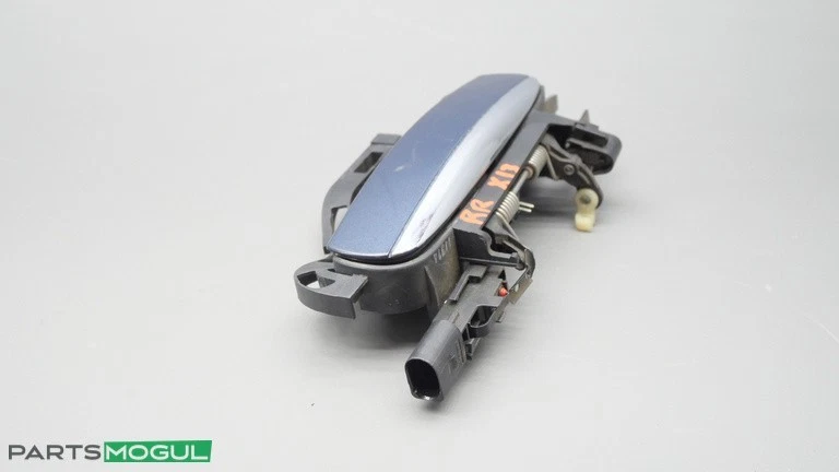 Manija de puerta exterior trasera derecha lado pasajero Audi A6 C6 2005-2011 azul OEM Foto 3 de 4