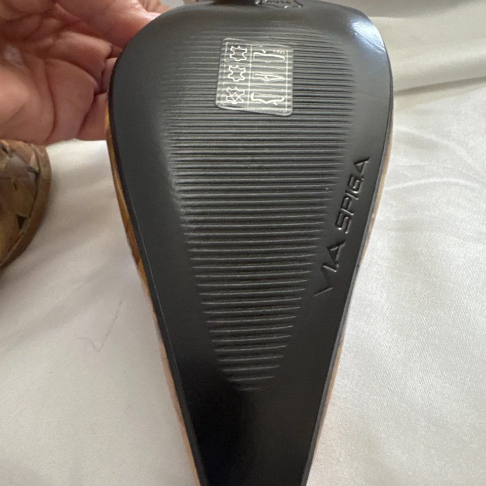 via spiga Kitten Heal Mule слайд серо-коричневый носок размер 8 - Изображение 3 из 4