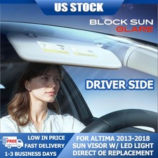 Left Driver Side Sun Visor Gray Wmakeup Mirror For Nissan 13-18 Altima Freeship Left Driver Side Sun Visor Gray Wmakeup Mirror For Nissan 13-18 Altima Freeship