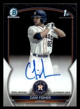 Cam Fisher 2023 Bowman Draft #CDA-CFI Chrome Prospect Autographs