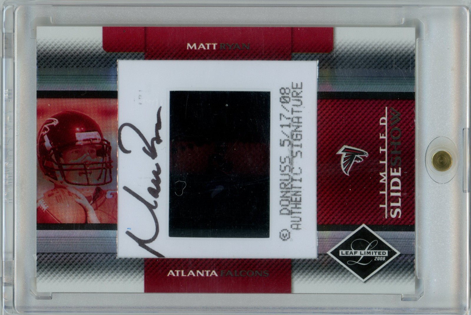 Matt Ryan Leaf Limited Slideshow Autographs #SS4 Base