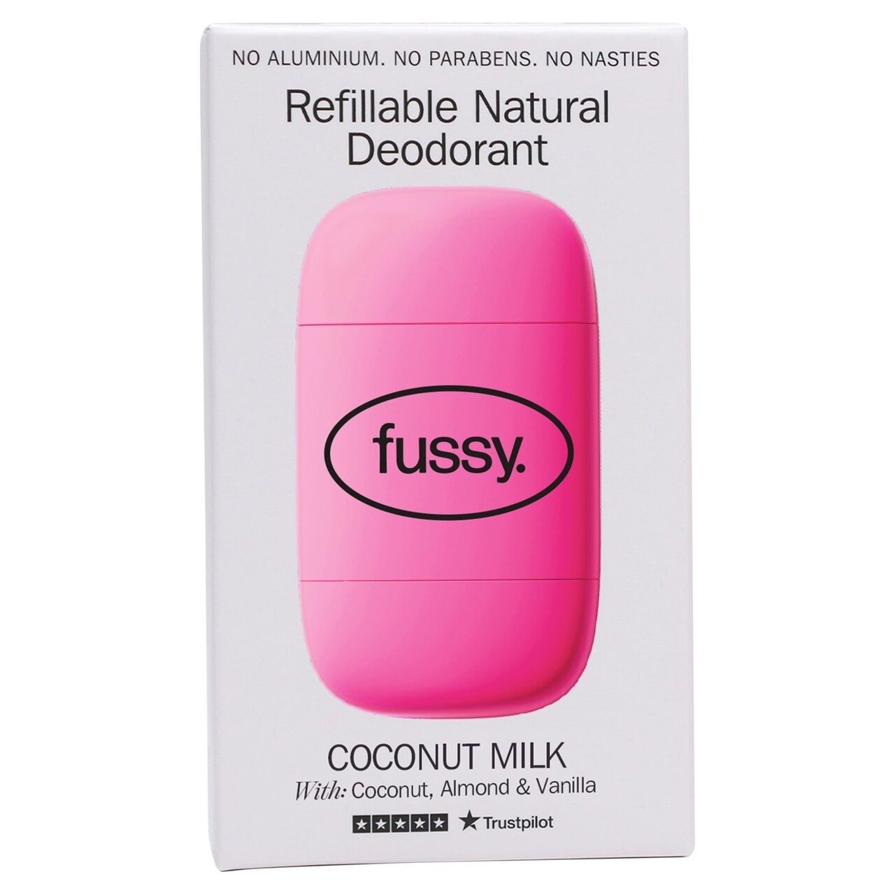 Fussy Refillable Natural Deodorant Coconut Milk 40g - 4 Pack - Image 4