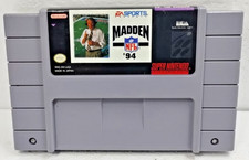 Madden NFL 94 SNES (Super Nintendo Entertainment System, 1993) Cartridge Only
