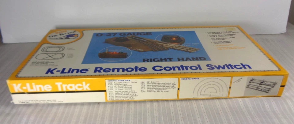 K-Line 0-27 Gauge 42" Inch Radius Right Hand Remote Control Switch Track  K-276 - Image 4 of 4