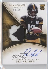 2014 Panini Immaculate 53/99 Dri Archer #130 Auto g5j