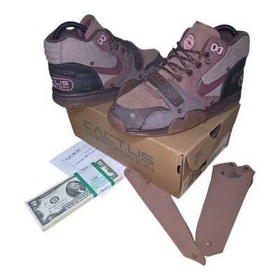 2021 NIKE Air Trainer 1 Cactus Jack Travis Scott Athletic Sneakers US 5.5 UK 5