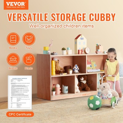 New Cubby Mobile Tray Storage Cabinet, 5-Compartment Cubby Storage Shelf, Cubb