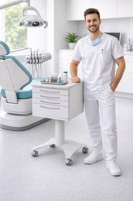 Instrumentenwagen Arzt Zahnarzt Tierarzt Chirurgie Dental Veterinär