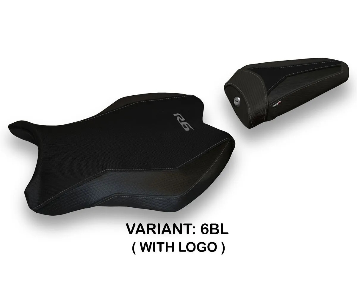 Seat saddle cover Vaasa 3 Black (BL) TPZ Italia for YAMAHA R6 2017 > 2021 1HY