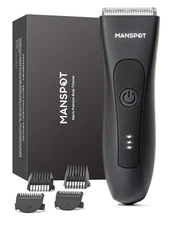 Manspot Manscape Groin & Body Hair Trimmer for Men, Electric Ball Pubic Trimmer