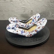 The Storehouse Flats Womens Size 10 Merry Misfits Blue Casual Foldable Flat