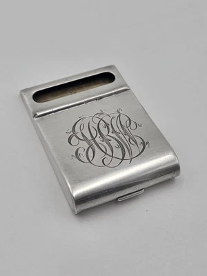 vintage tiffany cigarette case Tiffany & Co. Antique US Sterling Silver Cigarette & Vesta Cases for sale