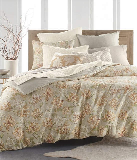 Lucky BRAND Home Hayden Cotton Floral Reversible King Duvet Cover