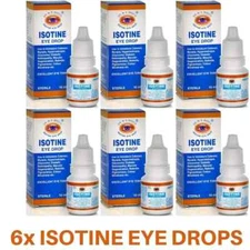6 Isotine Eye Drop Palash Apamarg with 8 herbs For Digital Screen Strain Redness