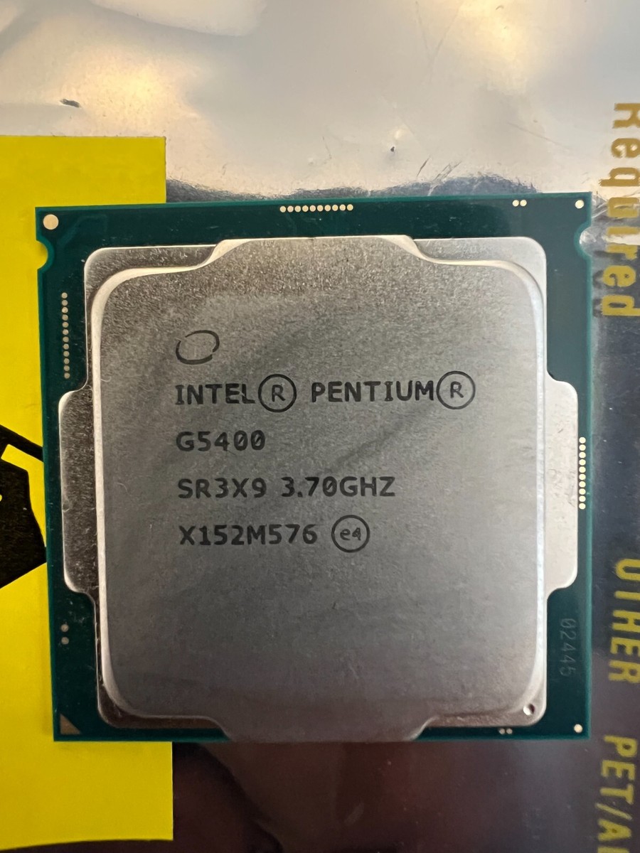 Intel Pentium Gold Dual Core Processor G5400 SR3X9