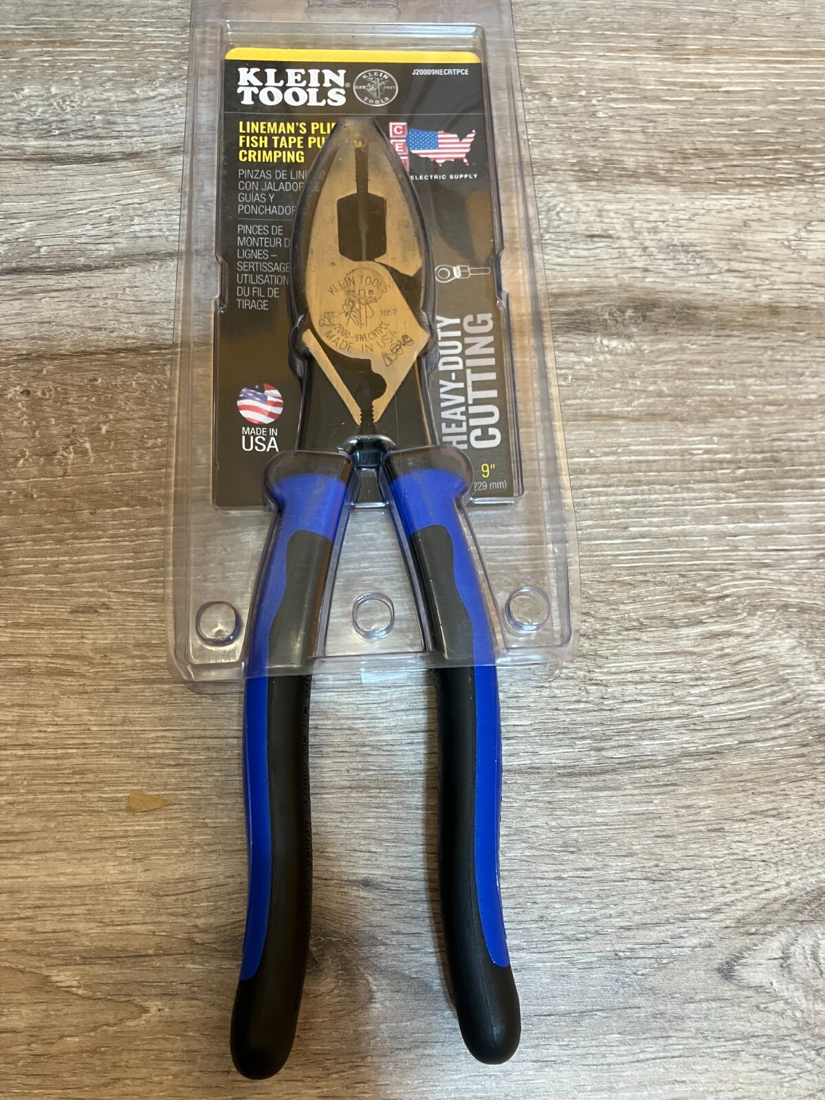 Limited Edition Klein Tools J20009NECRTPCE Side Cutter Linemans Pliers