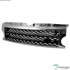 Topline For 2005-2009 LR3 Discovery 3 Honeycomb Mesh Front Grille - Chrome/Black