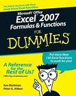 Microsoft Office Excel 2007 Formulas and Functions for Dummies by Peter G. Aitken and Ken Bluttman (2007, Paperback)