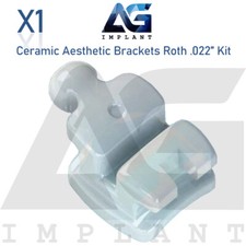 White Aesthetic Ceramic Brackets Roth .022" Slot Kit Braces Orthodontic ...