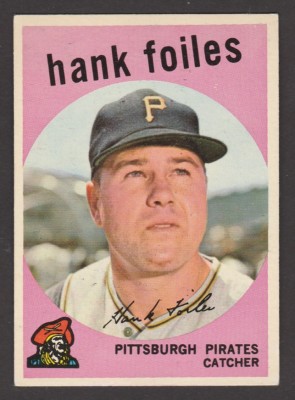 1959 TOPPS BASEBALL # 294 HANK FOILES INV J1465 | eBay