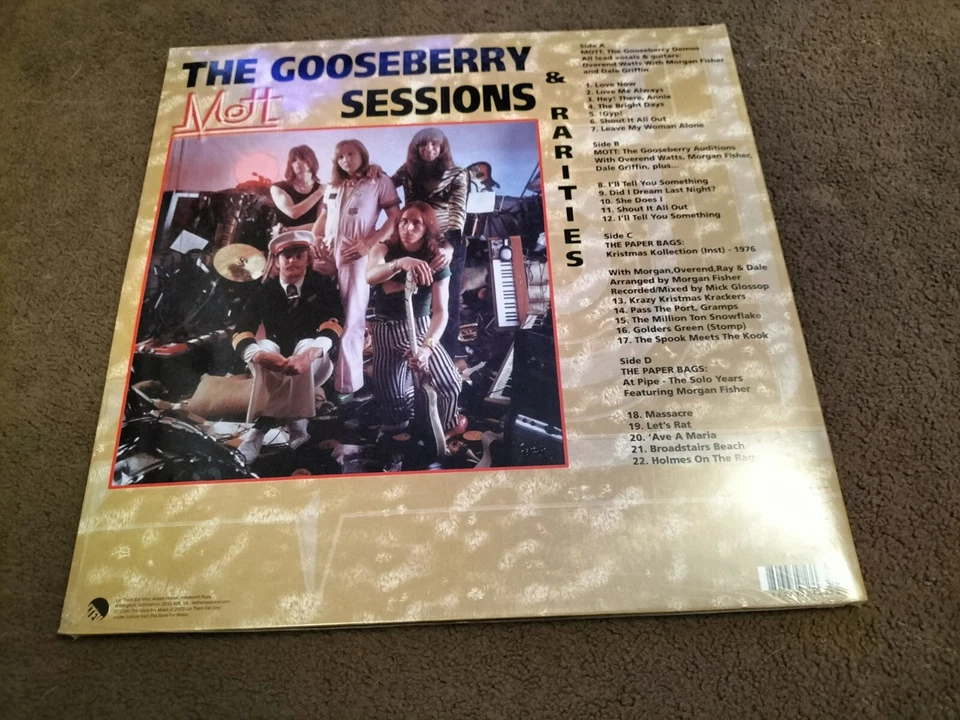 Mott (The Hoople) - Gooseberry Sessions & Rarities - Vinyl LP (2020) *NEW SEALED - Image 2 of 2