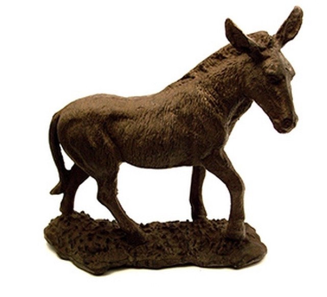 Large Rustic Mule Donkey Burrow Cast Iron Figurine Statue Door Stop 017004664 eBay