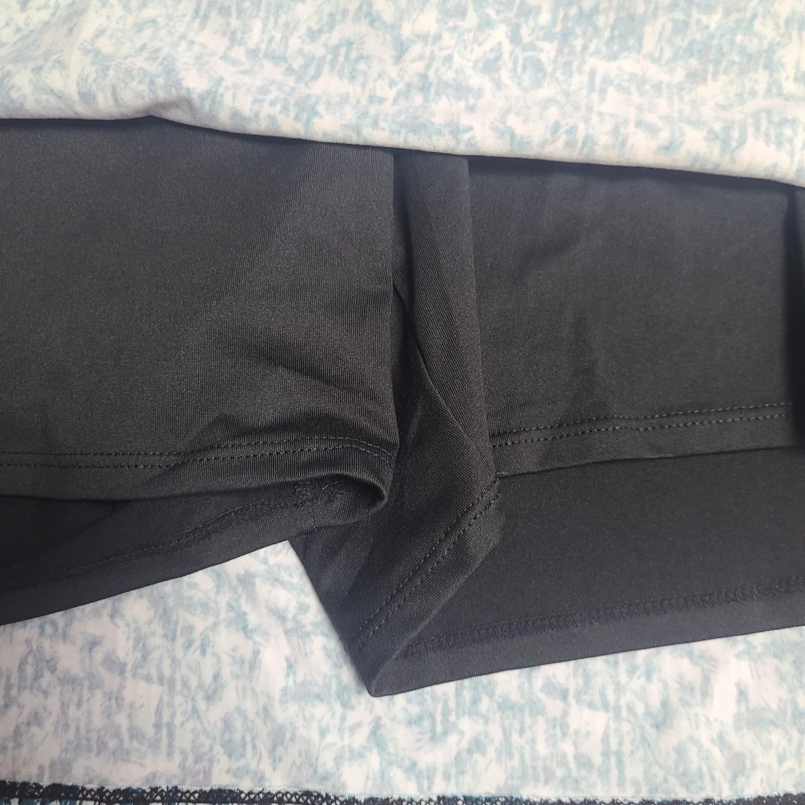 TRANQUILITY Blue Black Patterned Pull On Skort Sk… - image 3