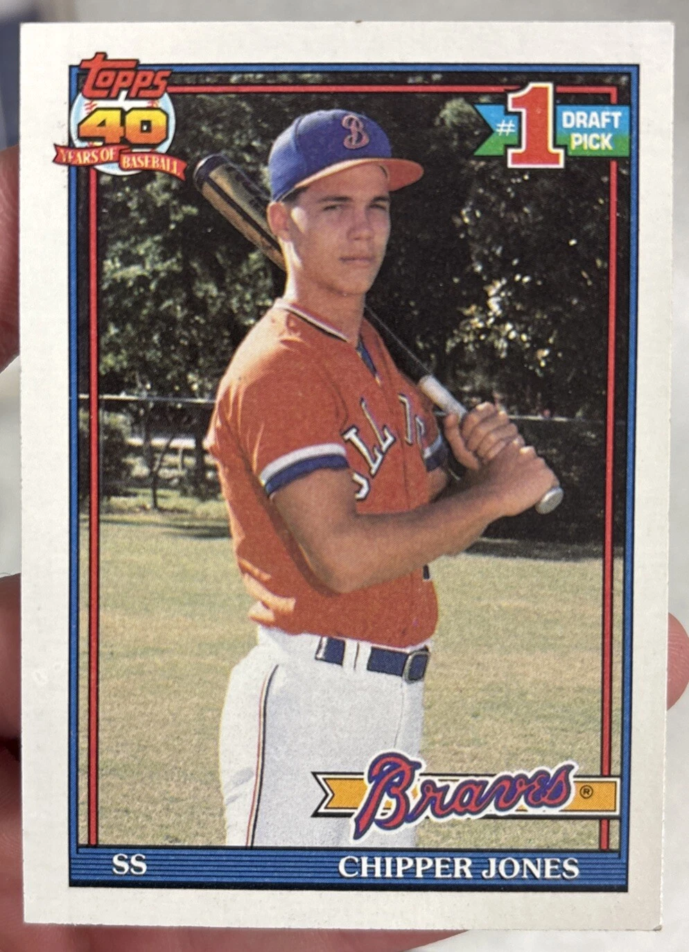 Chipper Jones trading card