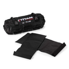 Titan Fitness 25-75 LB PRO Strongman Sandbags, Double Layer, 1050D Cordura