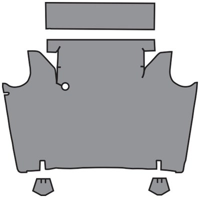 1966-1967 Mercury Comet Fleece Trunk Mat 4pc