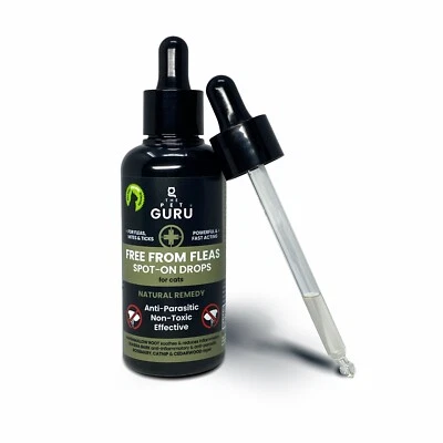 The Pet Guru - Free From Fleas Natural Effective Spot-on Flea treatment for cats