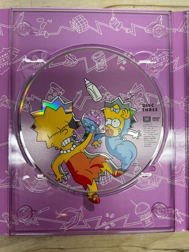 Vintage 1991-1992 Die Simpsons DVD komplett dritte Staffel 4 Disc Sammler Set - Bild 7 von 15