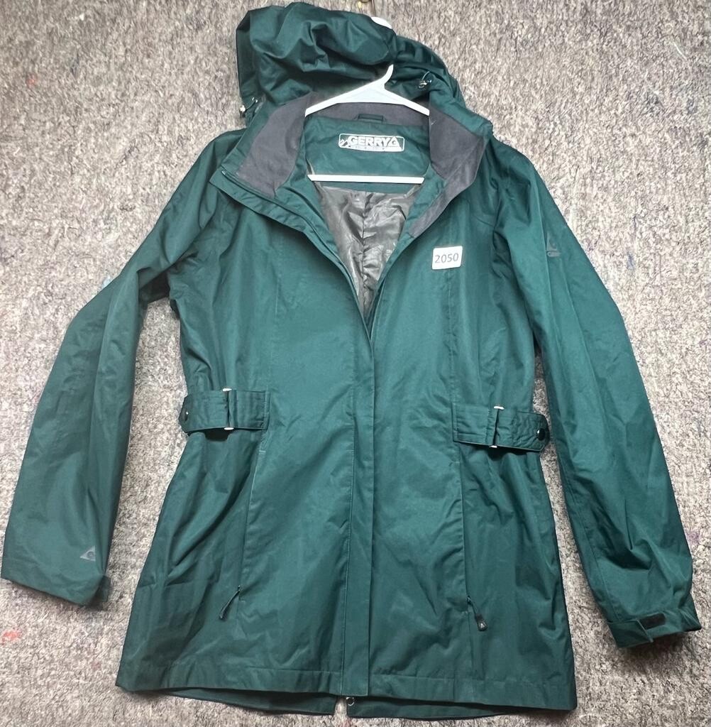 Gerry Womens Jacket Windbreaker Green Pockets Small