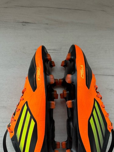 Scarpe tacchetti calcio Adidas F50 Adizero FG nero arancione campione US9 - Foto 9 di 14