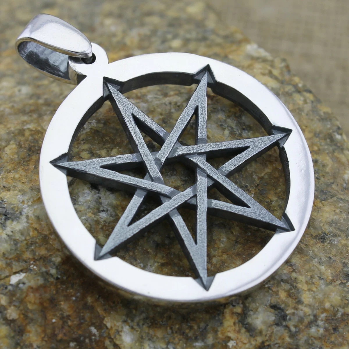 Heptagram pendant clearance