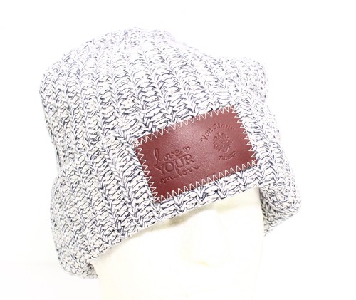 Knit Logo Patch Beanie $30 