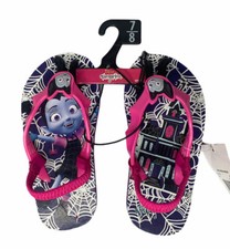 NEW Disney Jr Vampirina Toddler Girls Flip Flop Beach Sandals Back Strap Sz 7/8